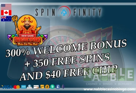 Spinfinity casino bonus codes Treasure Sparks slot