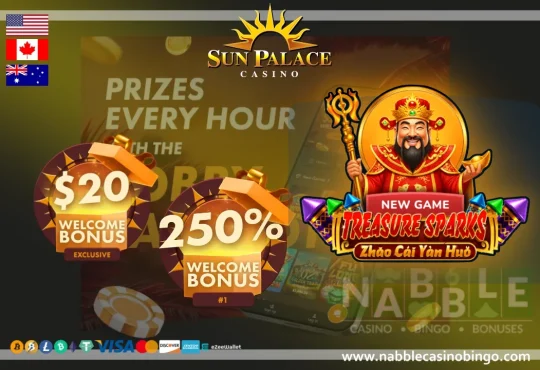 Sun Palace casino bonus codes Treasure Sparks slot