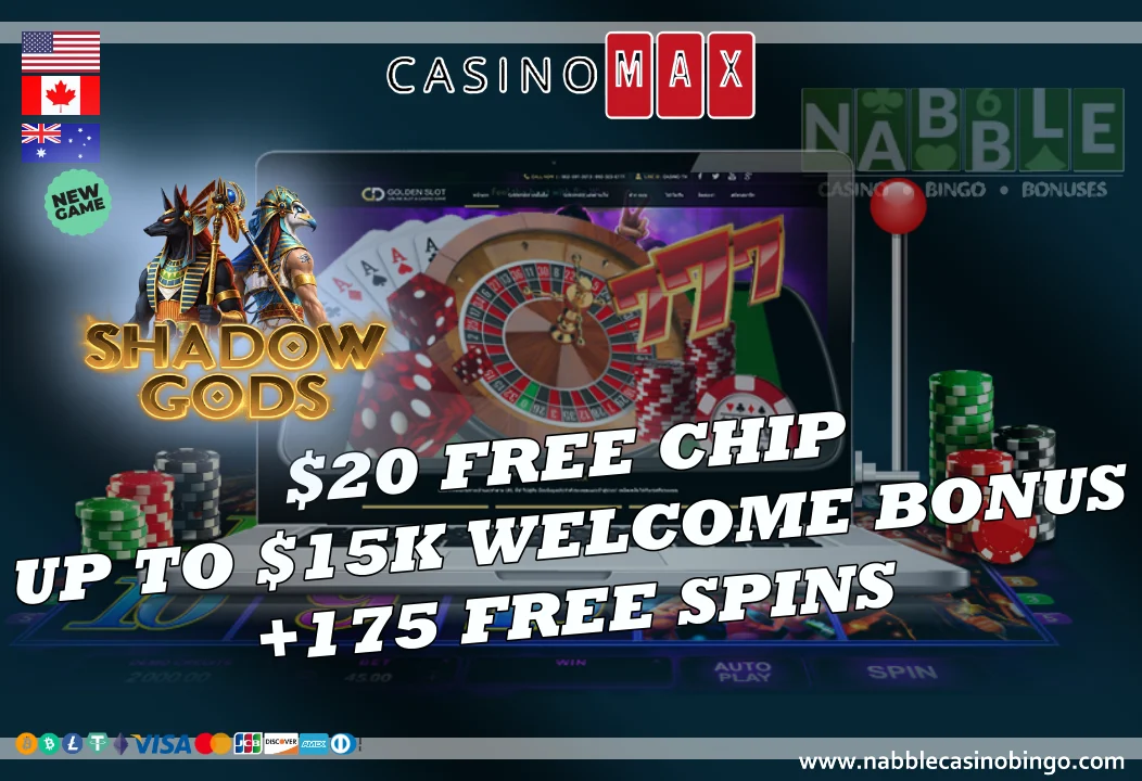 CasinoMax bonuses new Shadow Gods slot
