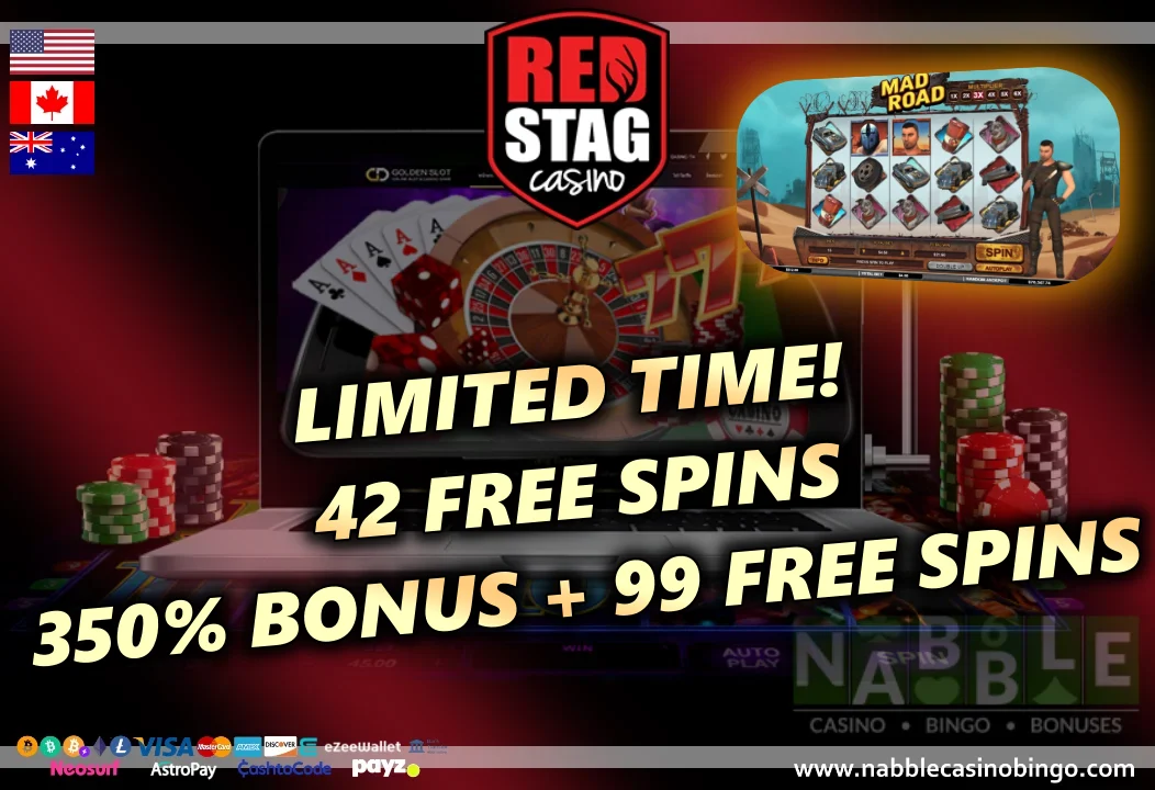 Red Stag casino sign-up bonus codes 0810