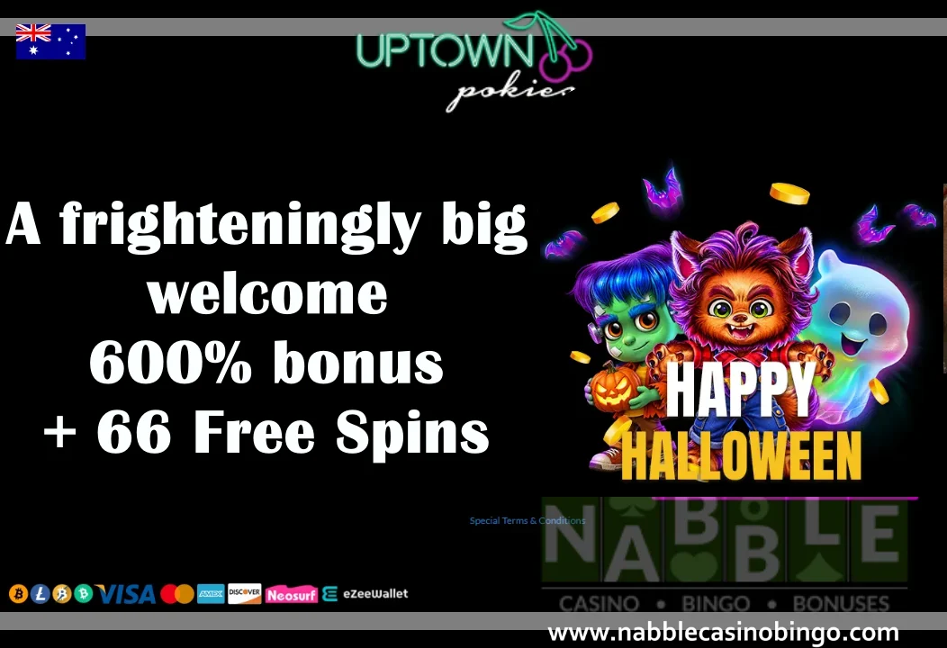 Uptown Pokies sign up bonus codes Halloween