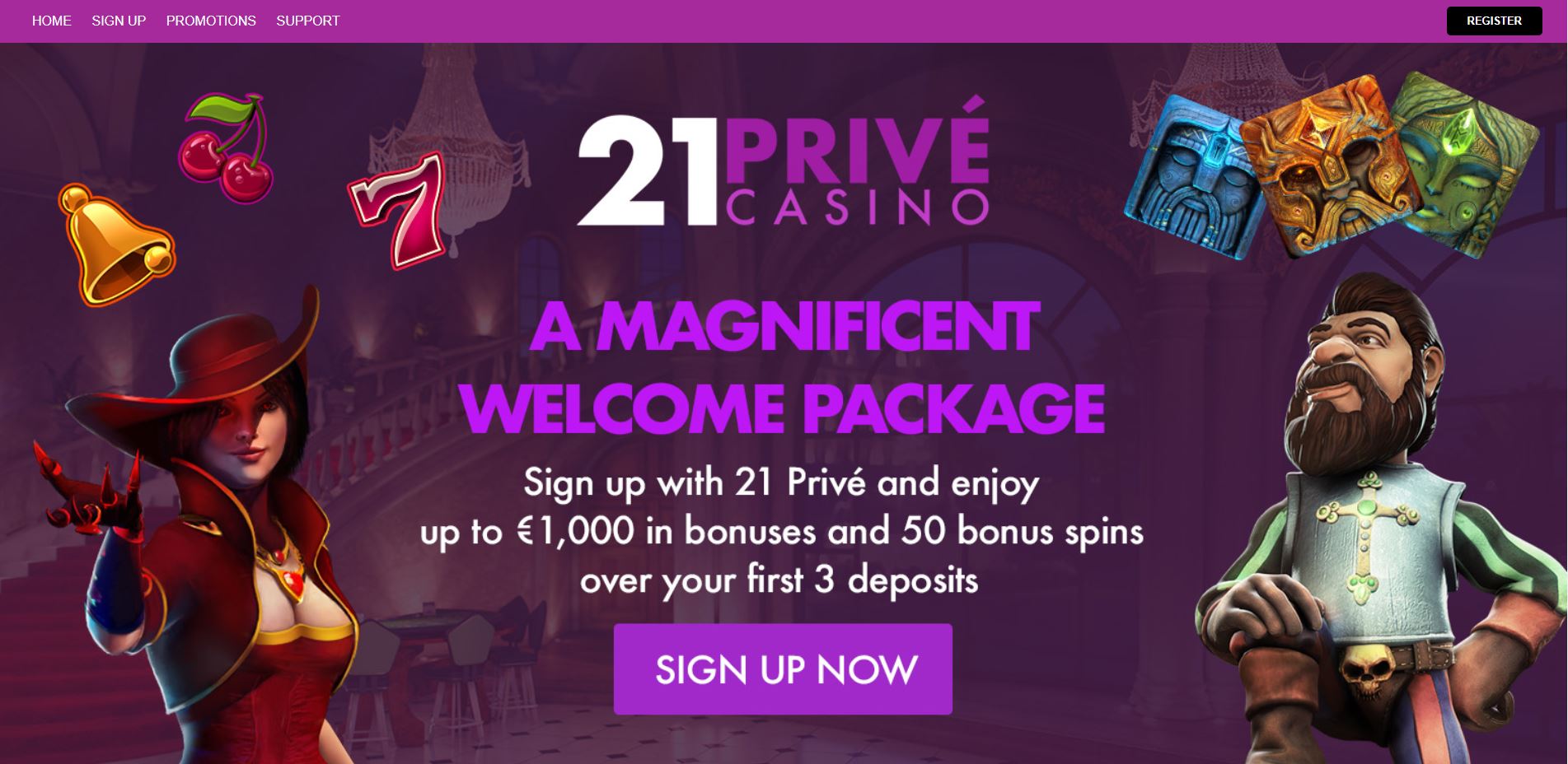 21prive casino sign-up bonus