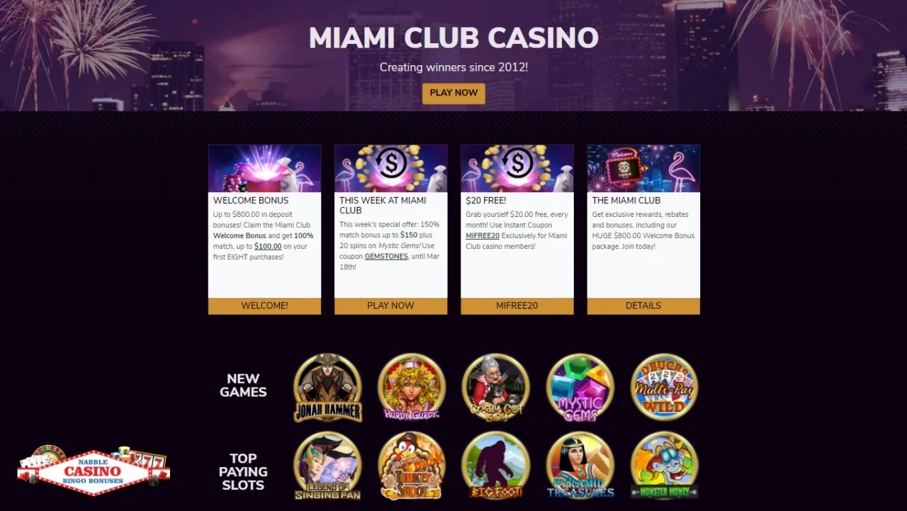 miami club casino review
