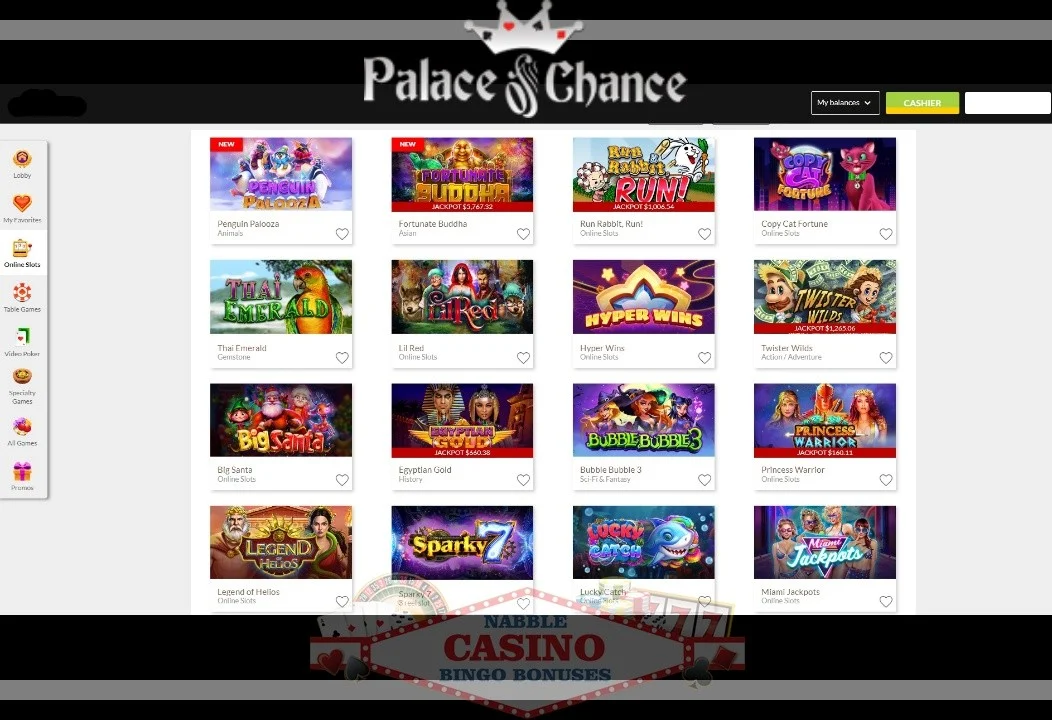 Palace of Chance casino review