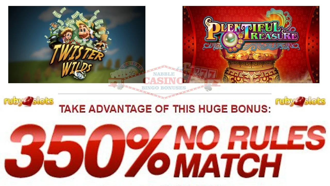 ruby slots casino 350%-no-rules-bonus