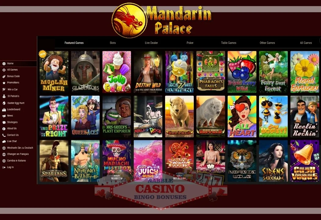 Mandarin Palace casino review 2023
