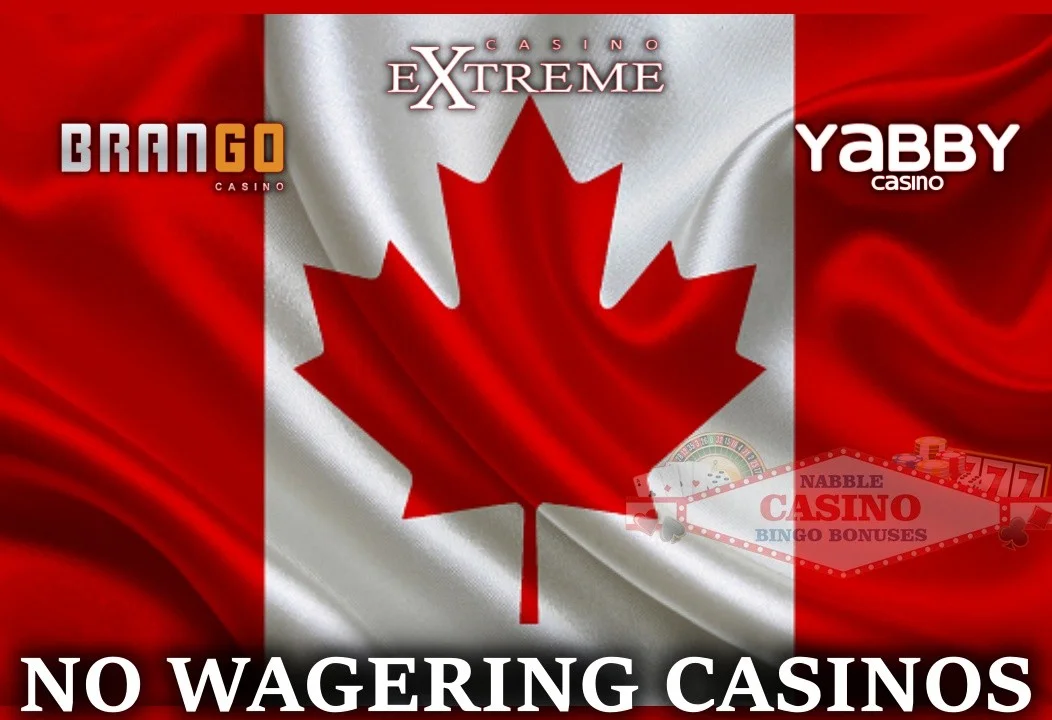 No wagering online casinos Canada
