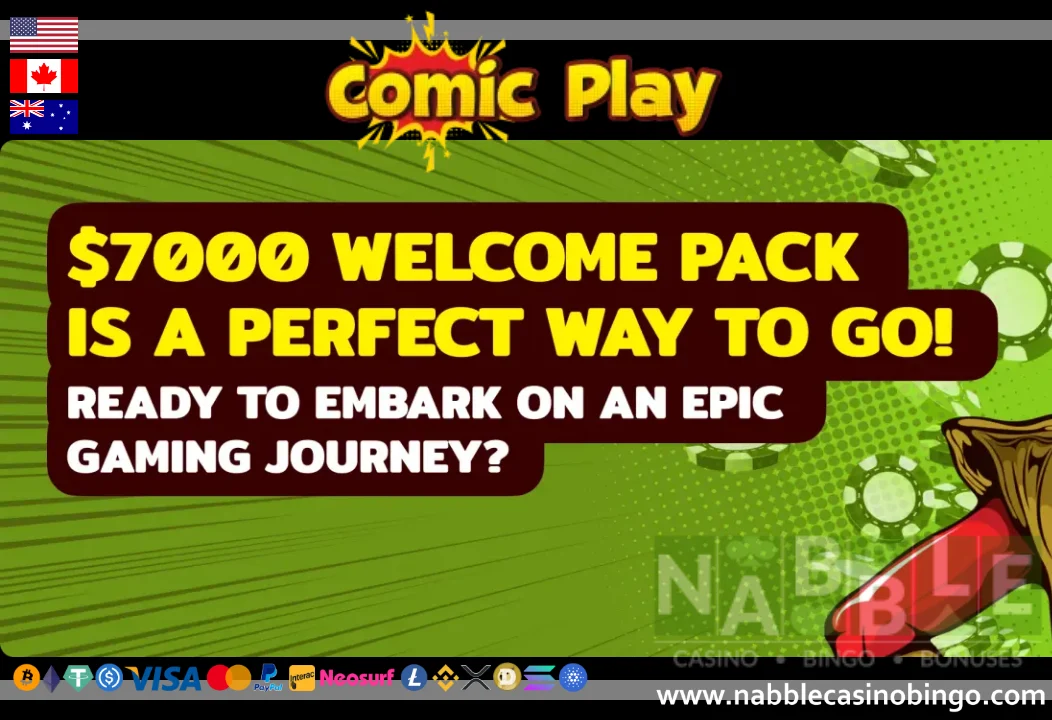 Comic Play casino promotions