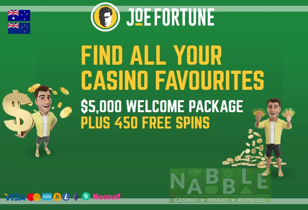 Joe Fortune casino bonus offers