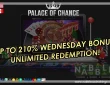 Palace of Chance casino Wednesday bonus