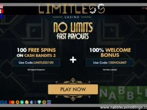 Limitless casino bonus codes