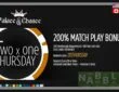 Palace of Chance casino Thursday bonus n