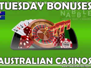 Australian casinos Tuesday bonus offers