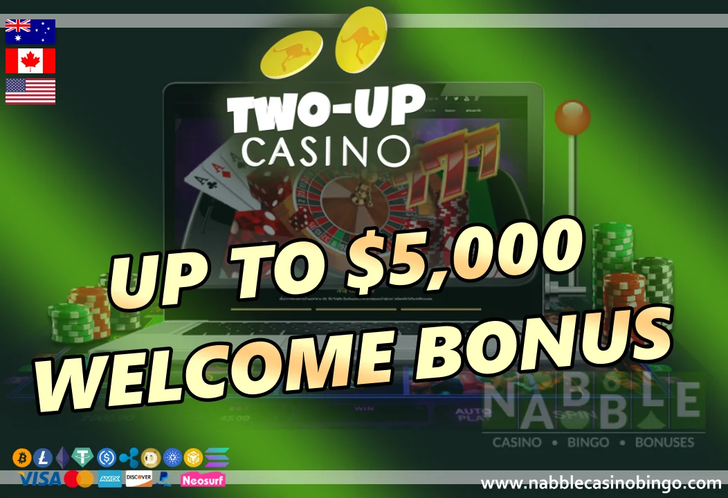 Two-Up casino bonus codes and promos