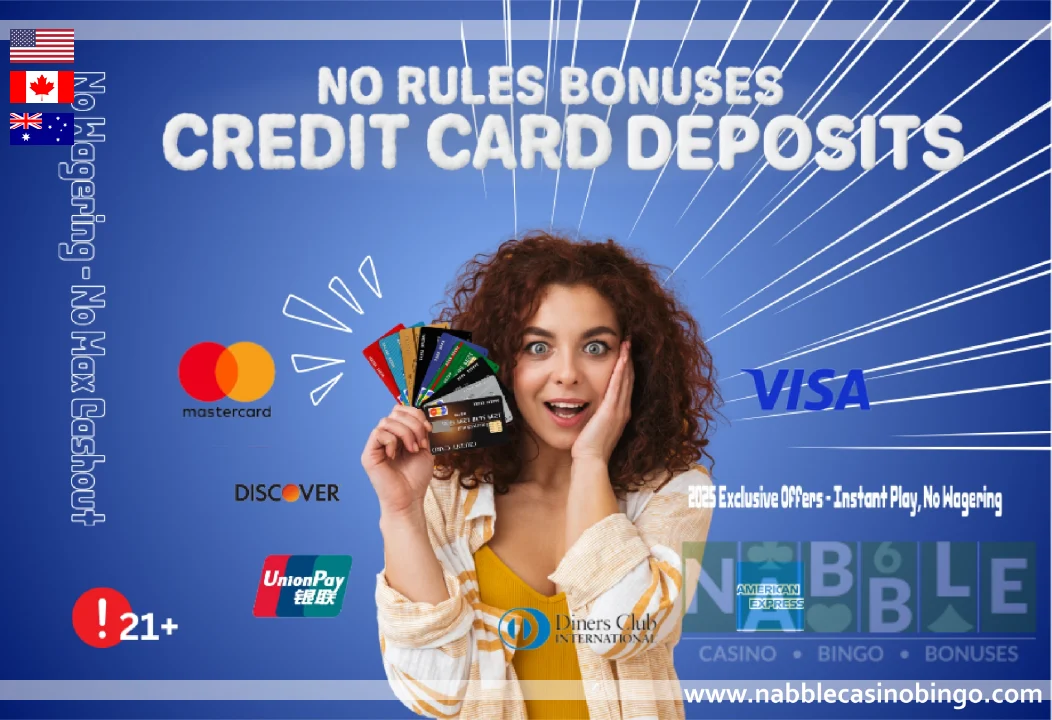No rules bonus credit card casinos 2025