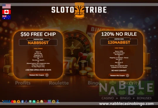 Sloto Tribe casino bonuses and promotions