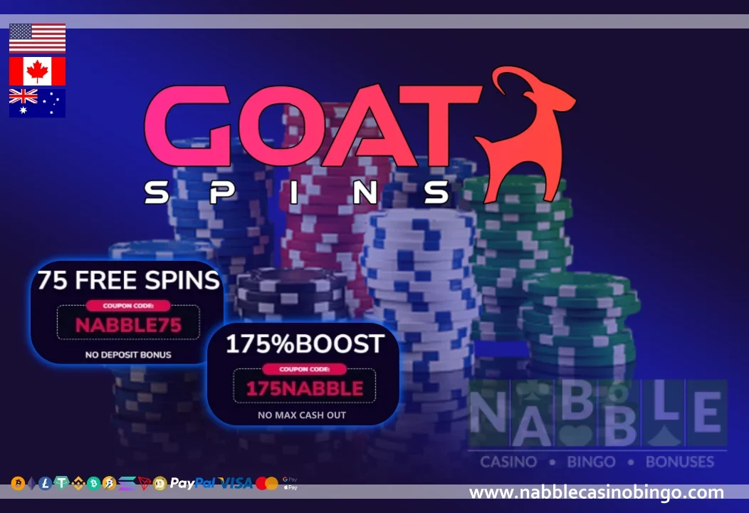 Goat Spins casino bonus codes and promotions