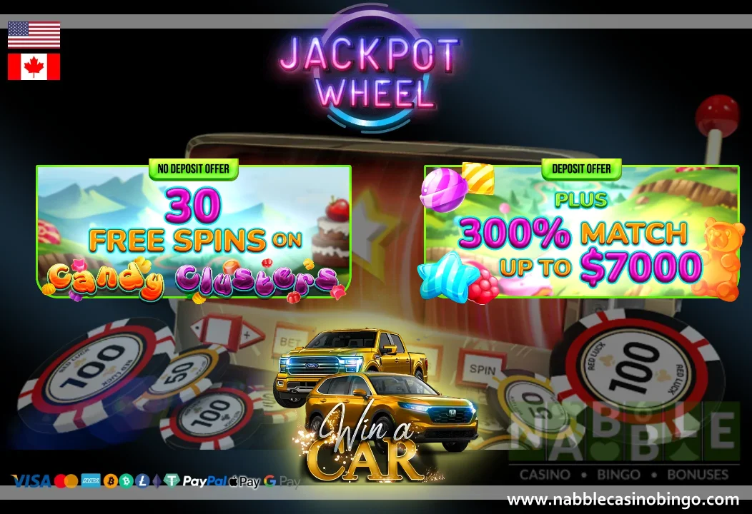 Jackpot Wheel casino bonus codes Win a Car