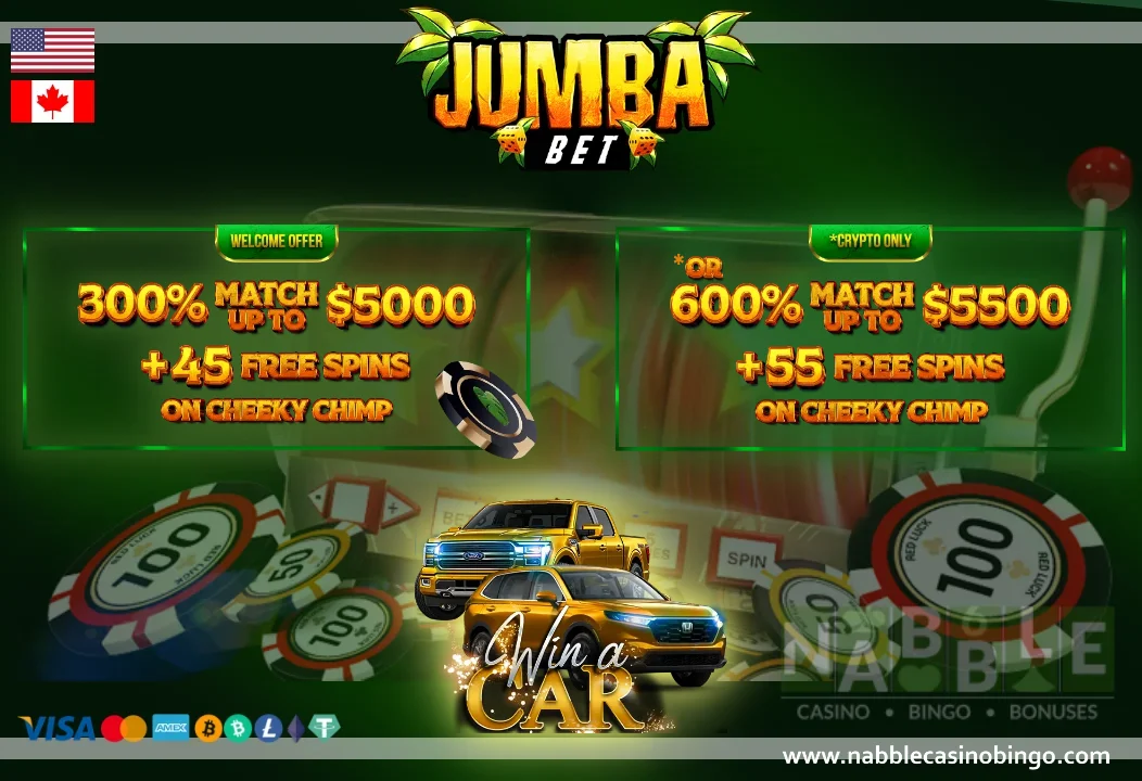 Jumba Bet casino bonus codes Win a Car