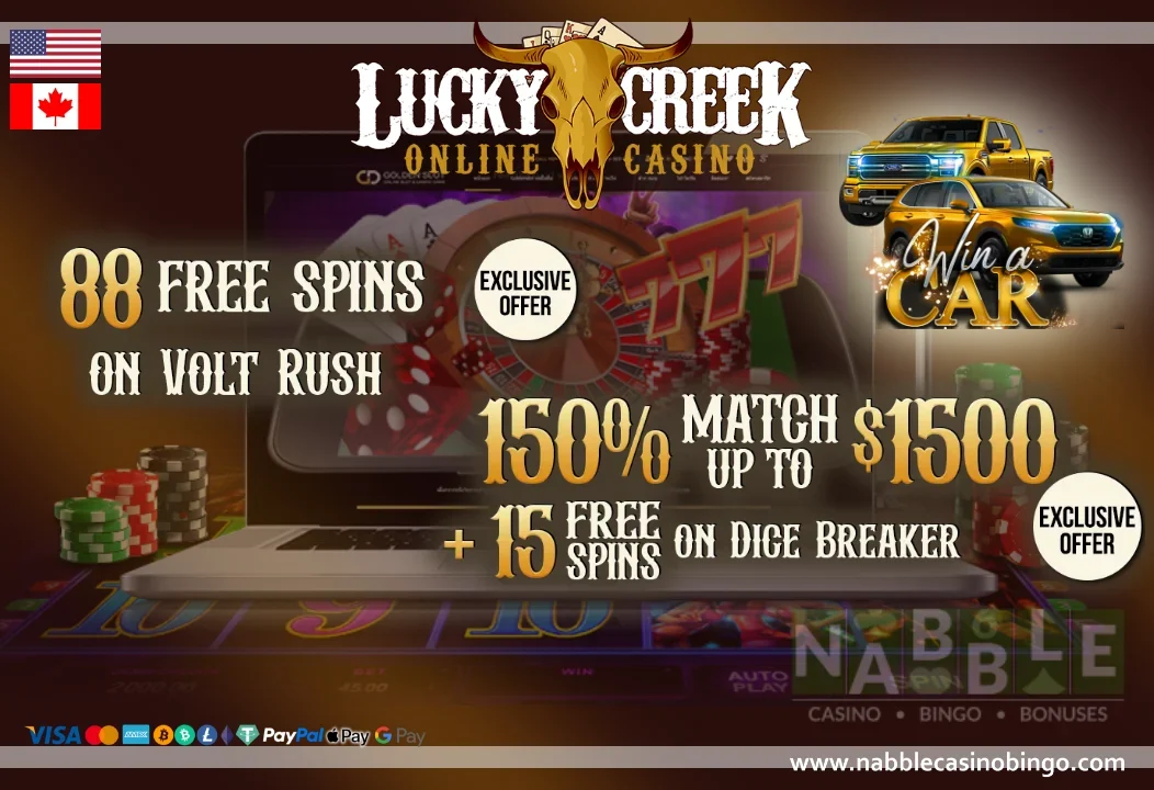 Lucky Creek casino bonus codes Nabble win a car