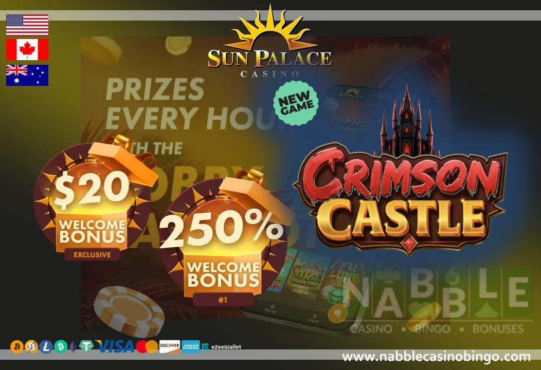 Sun Palace casino bonus codes Crimson Castle slot