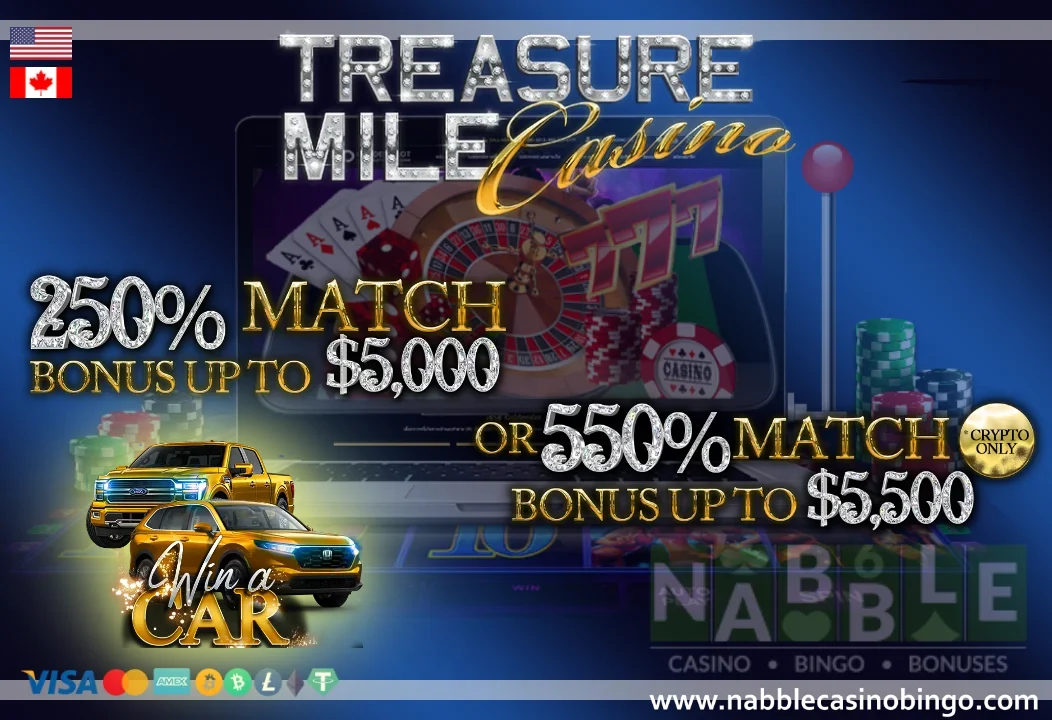 Treasure Mile casino bonus codes Win a Car