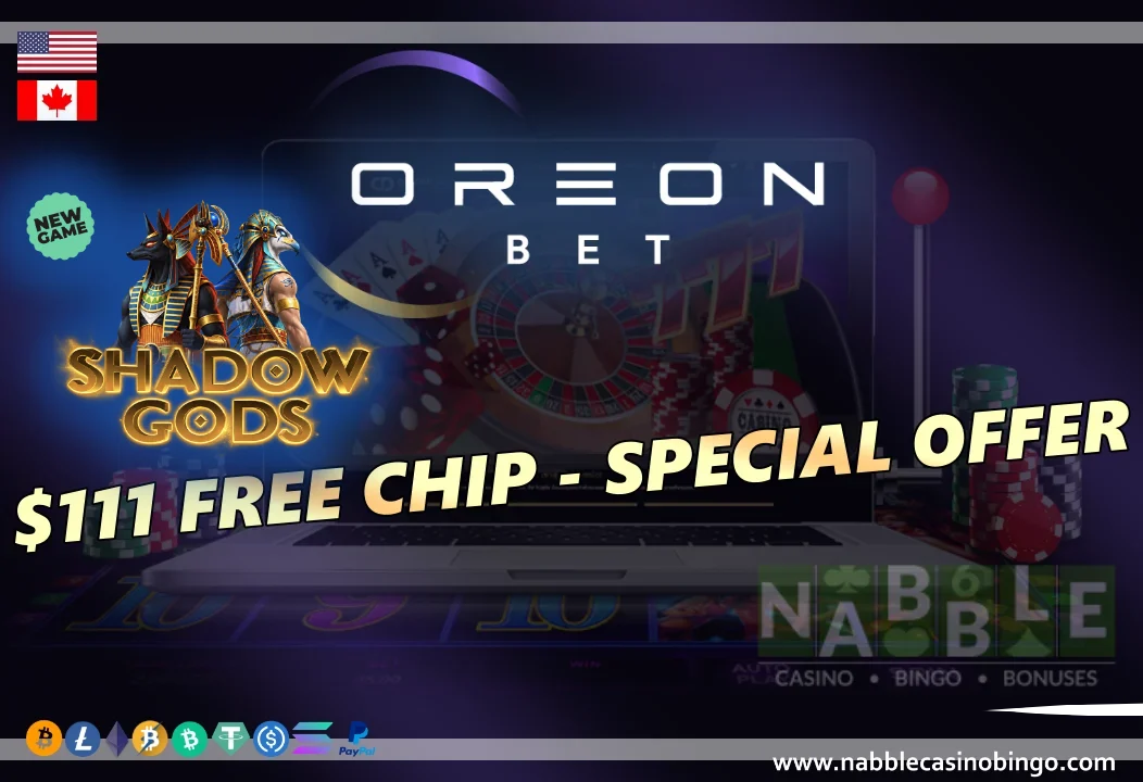 Oreon Bet casino bonuses Shadow Gods slot