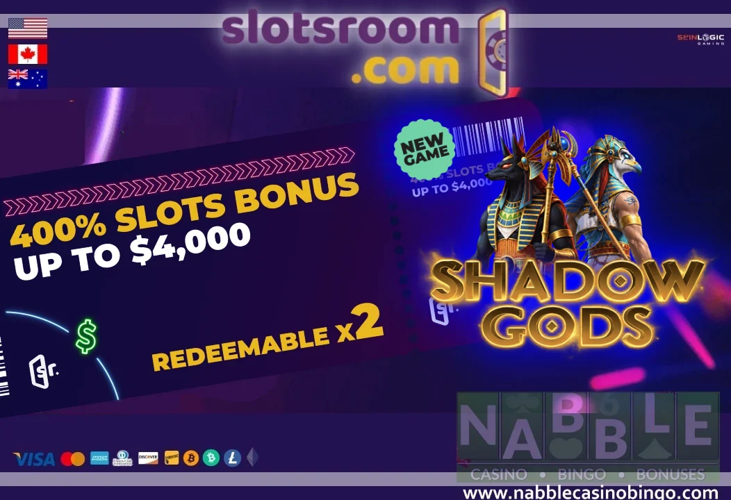 Slotsroom casino bonuses Shadow Gods slot