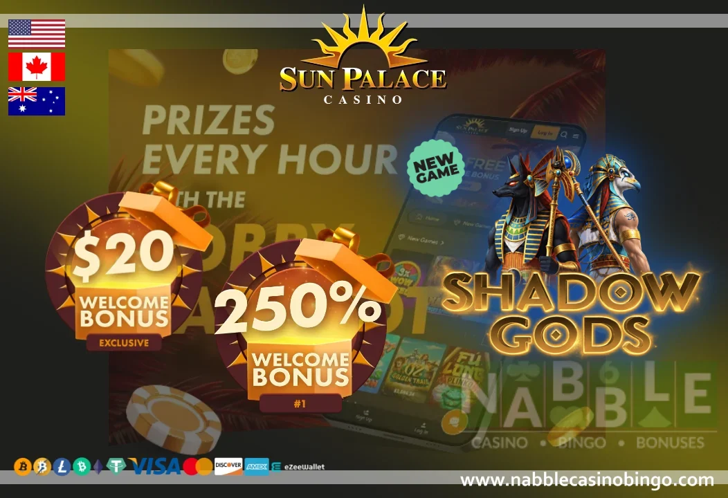 Sun Palace casino bonus codes Shadow Gods slot