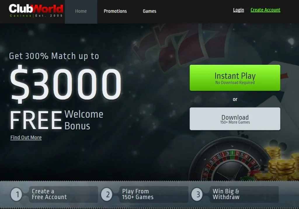 Club World casinos welcome