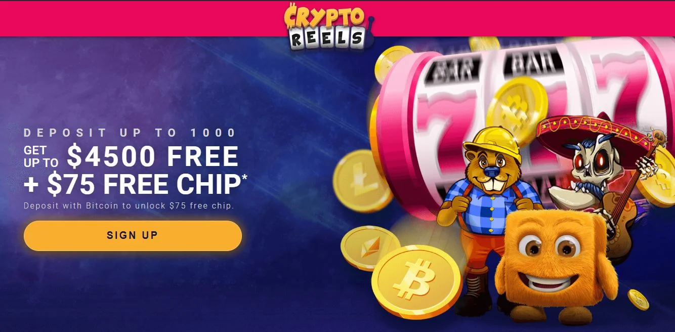 cryptoreels casino review sign up