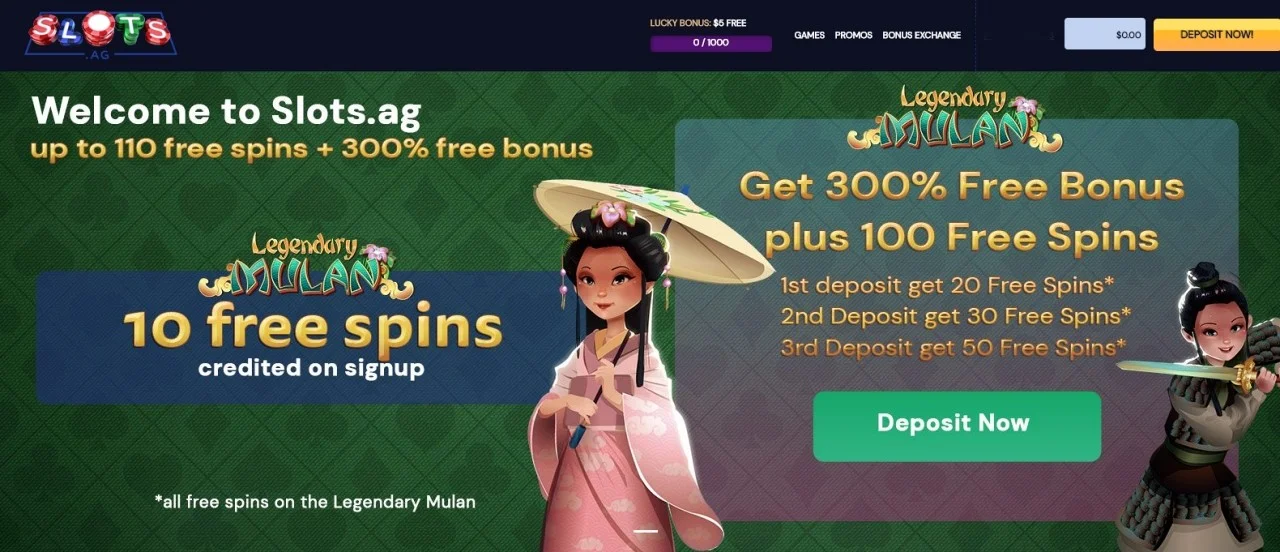 slots.ag casino bonuses