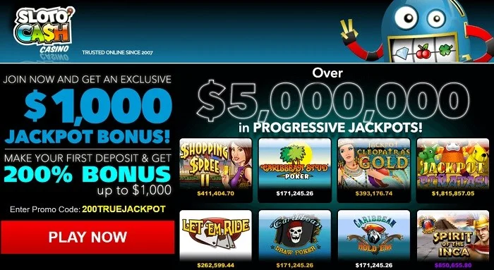 SlotoCash casino bonus codes