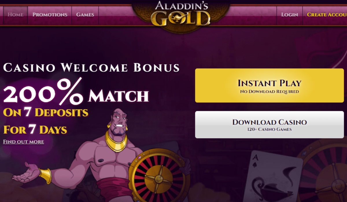 Aladdin's Gold casino review and ratings