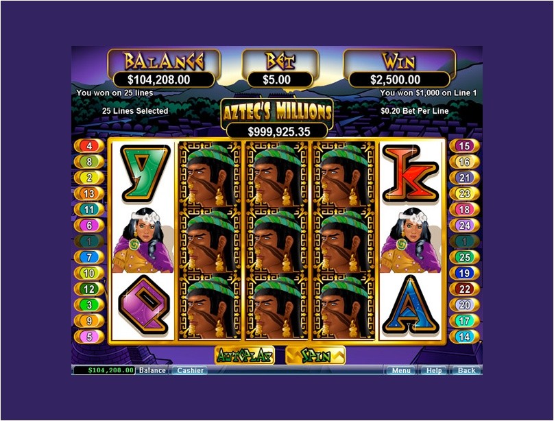 Slots Hall casino review and ratings 8 Aztec's Millions progressive jackpot game - Cherry Jackpot casino