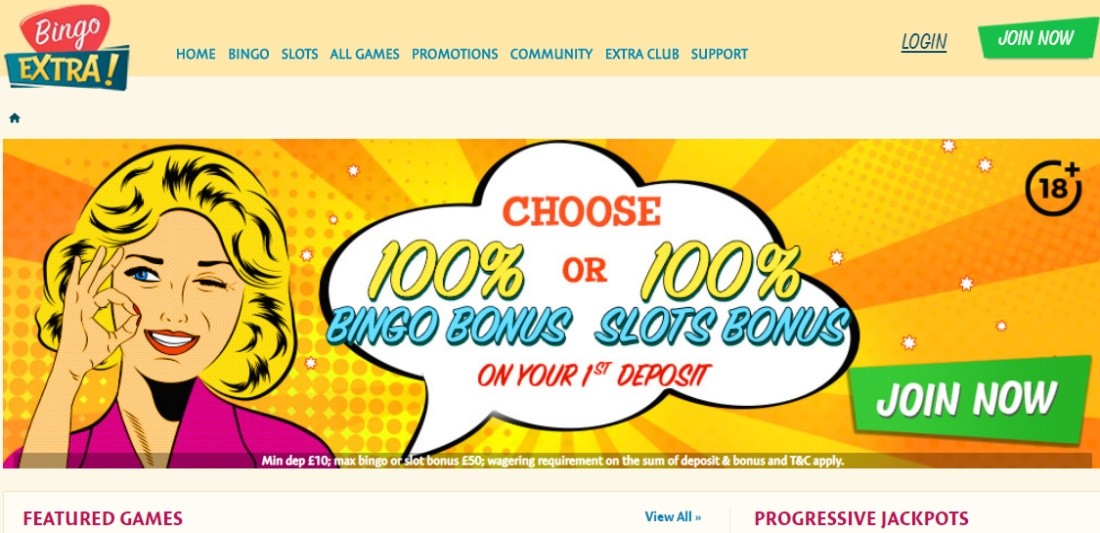 Bingo Extra welcome bonus 1 BingoExtra