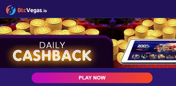 Casino Instant Cashback offers 2019 2 BTCVegas casino Bitcoin Cashback