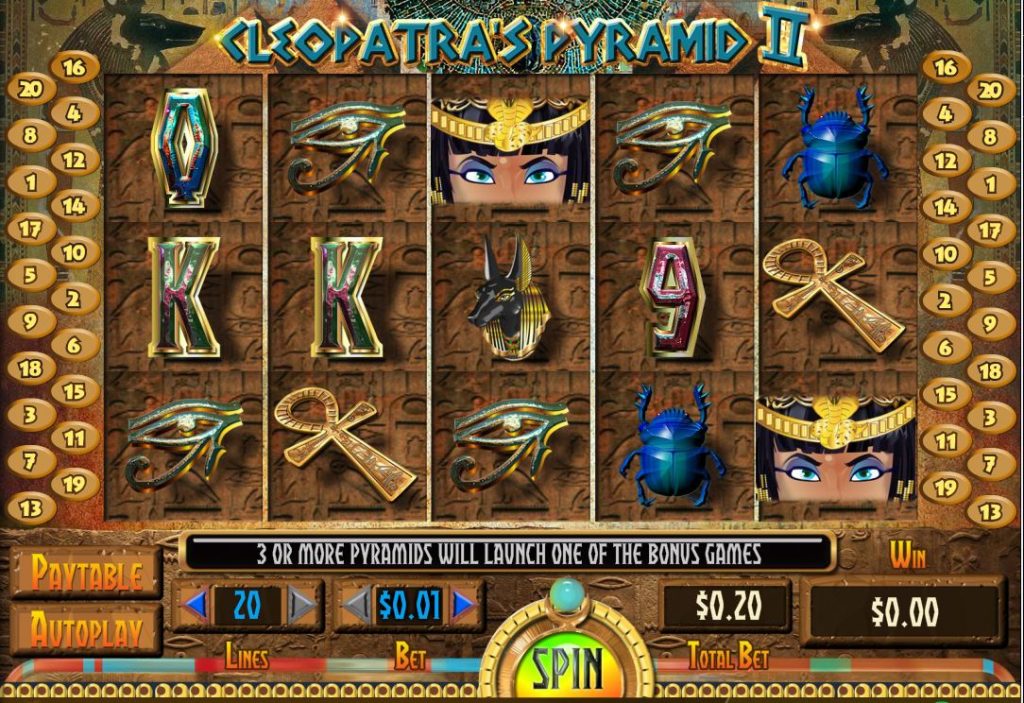 cleopatra's pyramid II slot