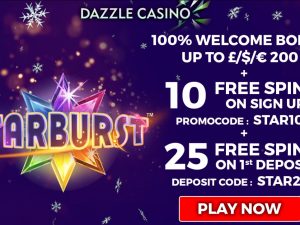 dazzle casino welcome bonus pack 0320