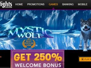 Desert Nights casino welcome offer wolf