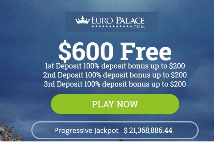 Euro Palace casino welcome bonus