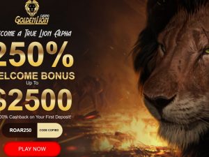 Golden Lion casino bonus codes