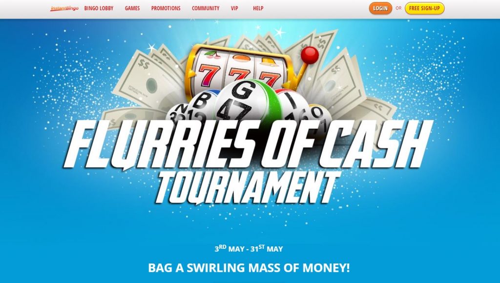instant bingo flurries of cash
