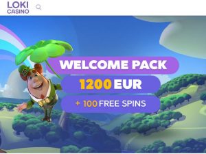Loki casino welcome page