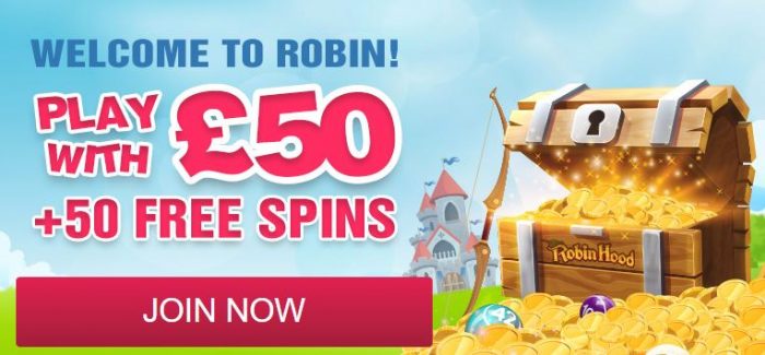 Deposit £10 and play with £50 | Robin Hood Bingo welcome bonus 1 robin hood bingo welcome bonus