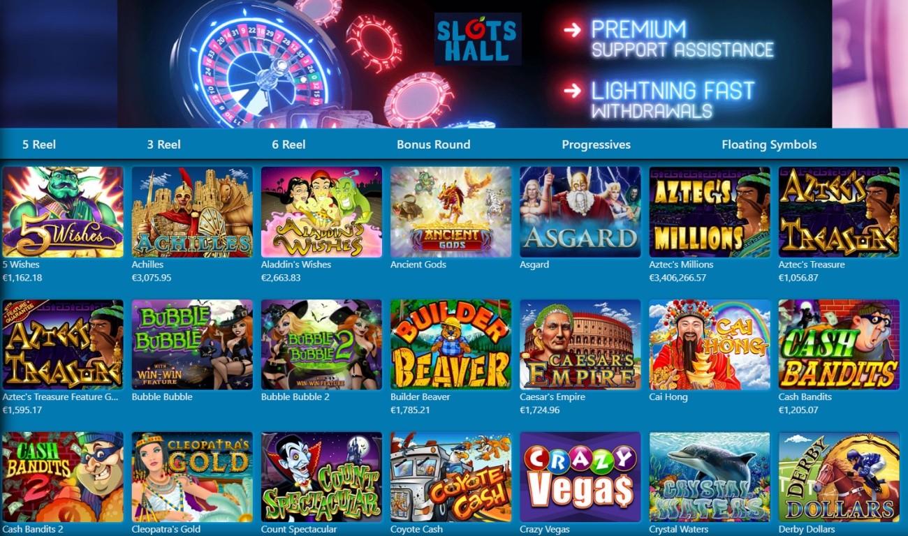 Slots Hall casino review and ratings