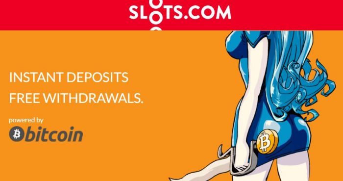 Slots.com casino welcome page