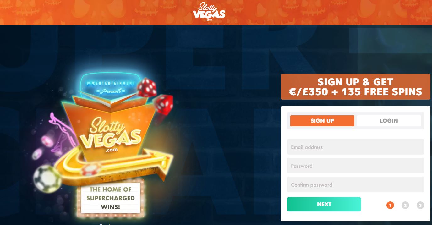 slotty vegas casino sign up