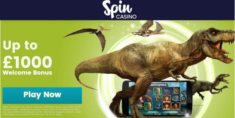 Welcome bonus pack up to £1,000 | Spin Casino 1 Spin casino welcome offer