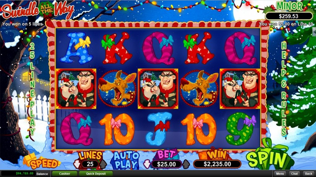 Swindle All the Way RTG slots game